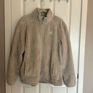 The north face full, zip, plush jacket